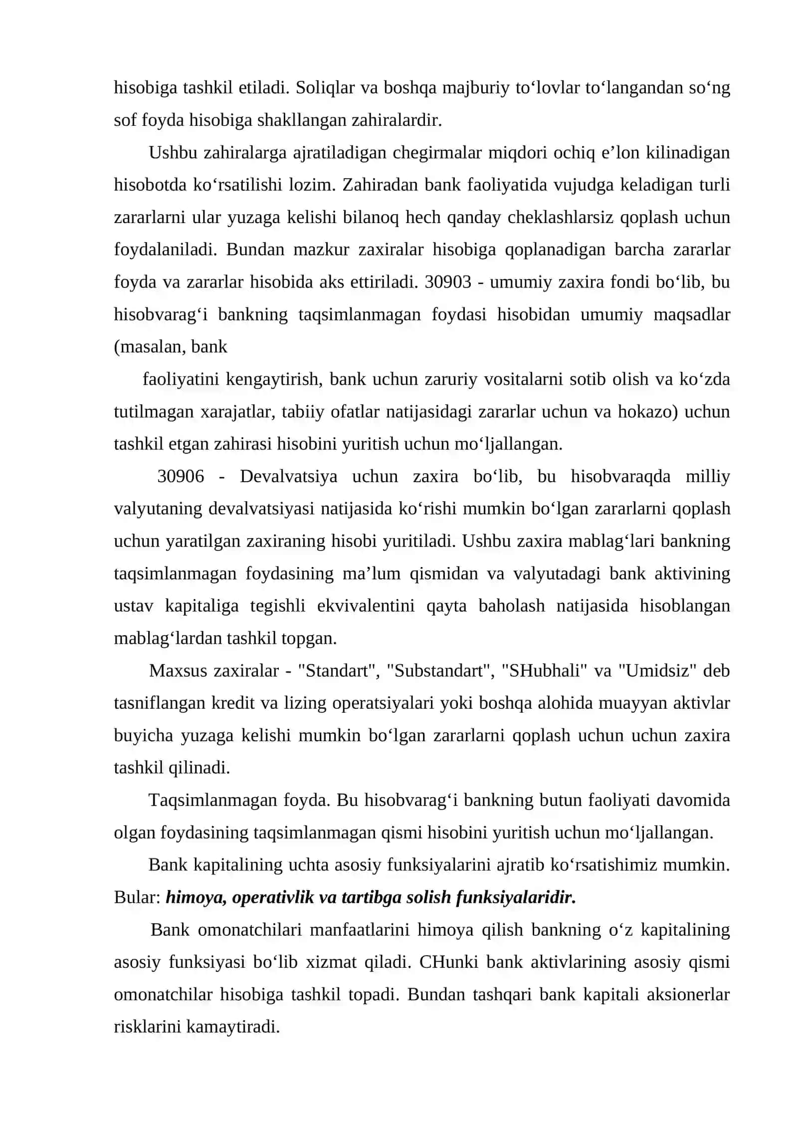Tijorat banklari passivlari va aktivlari bilan bog‘liq risklarni boshqarish 4