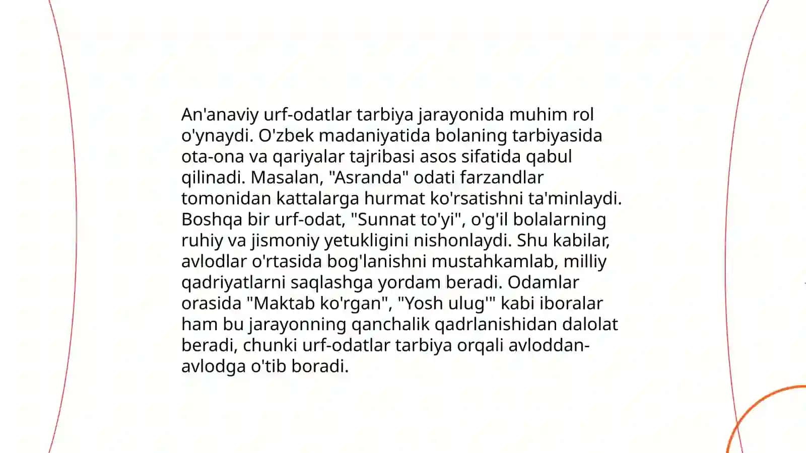 O‘zbek oilalarida milliy tarbiya metodlari va vositalari 4