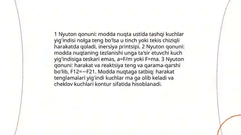 Moddiy nuqta dinamikasi 4