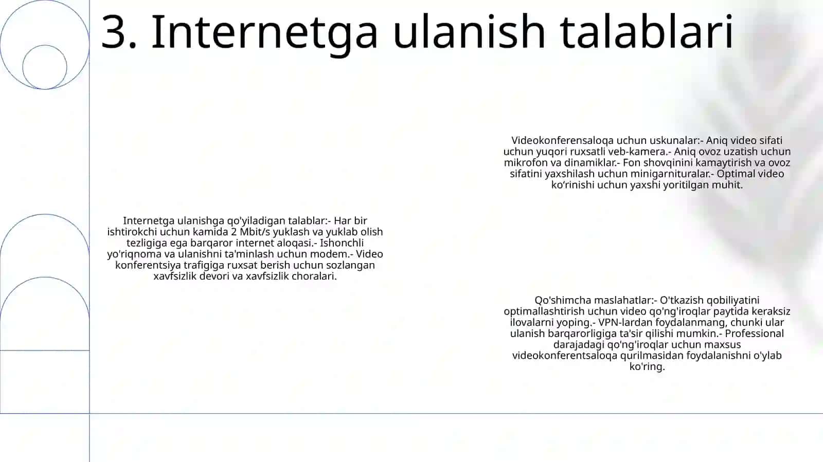 Videokonferensiya Aloqani Tashkil Qilish Uchun Zarur Jihozlar 4