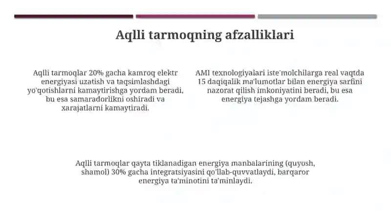 Aqllielektrtarmog‘i(Smart Grid) gakirish 4