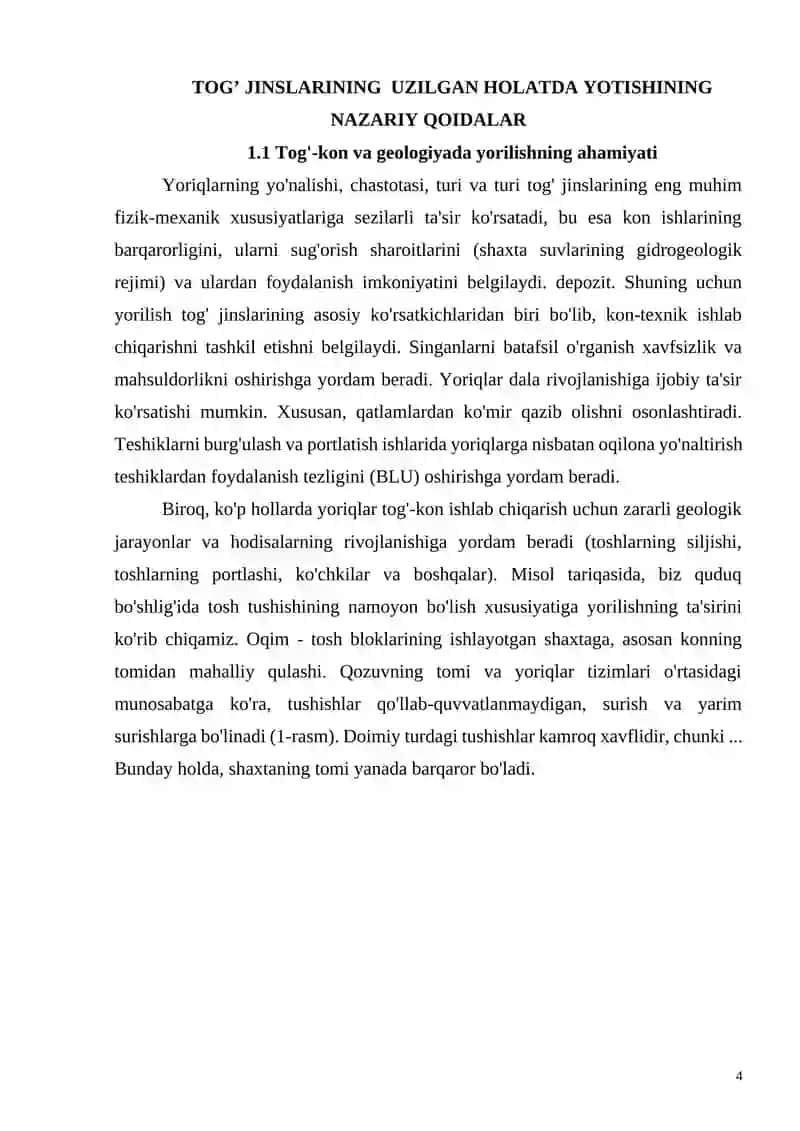 Tog’-jinslarining uzilgan (singa) holatda yotishi 4