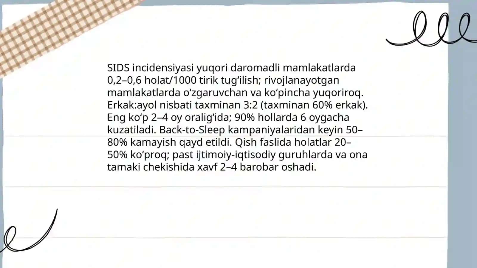 Chaqaloqlarda toʻsatdan oʻlim sindromi 4