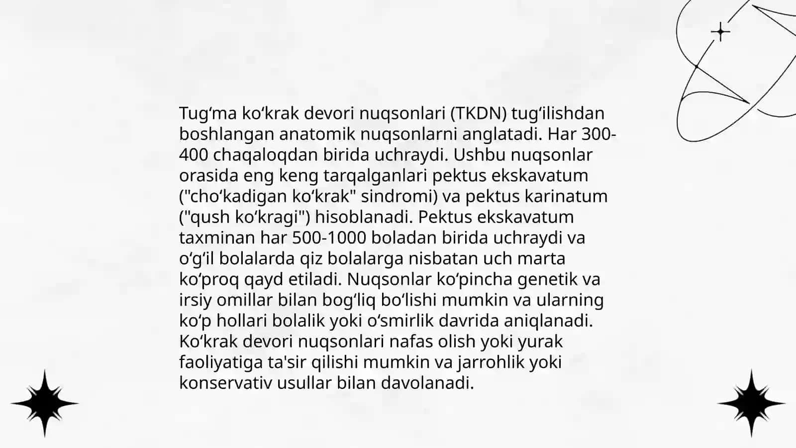 Ko‘krak devori tug‘ma va orttirilgan nuqsonlarida operatsiyalar 4