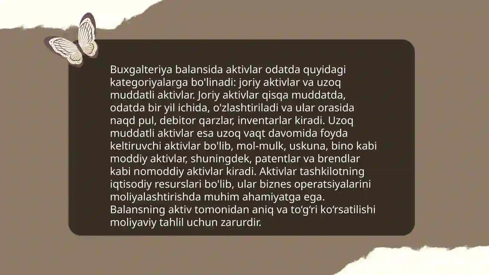 Aktiv va passiv asosiy vositalar tahlili 4