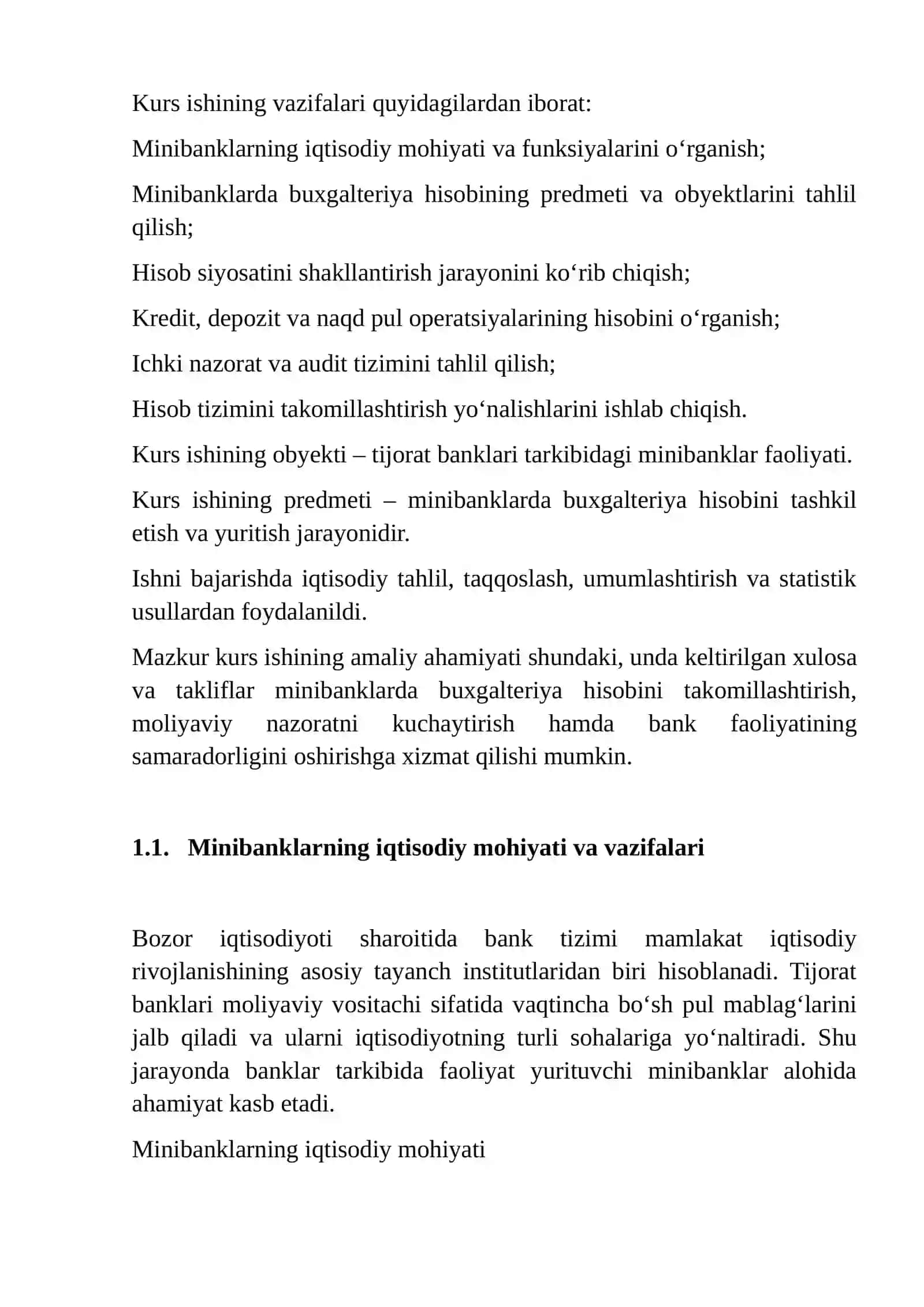 MINIBANKLARDA BUXGALTERIYA HISOBINI TASHKIL ETISH VA YURITISH HISOBI 4