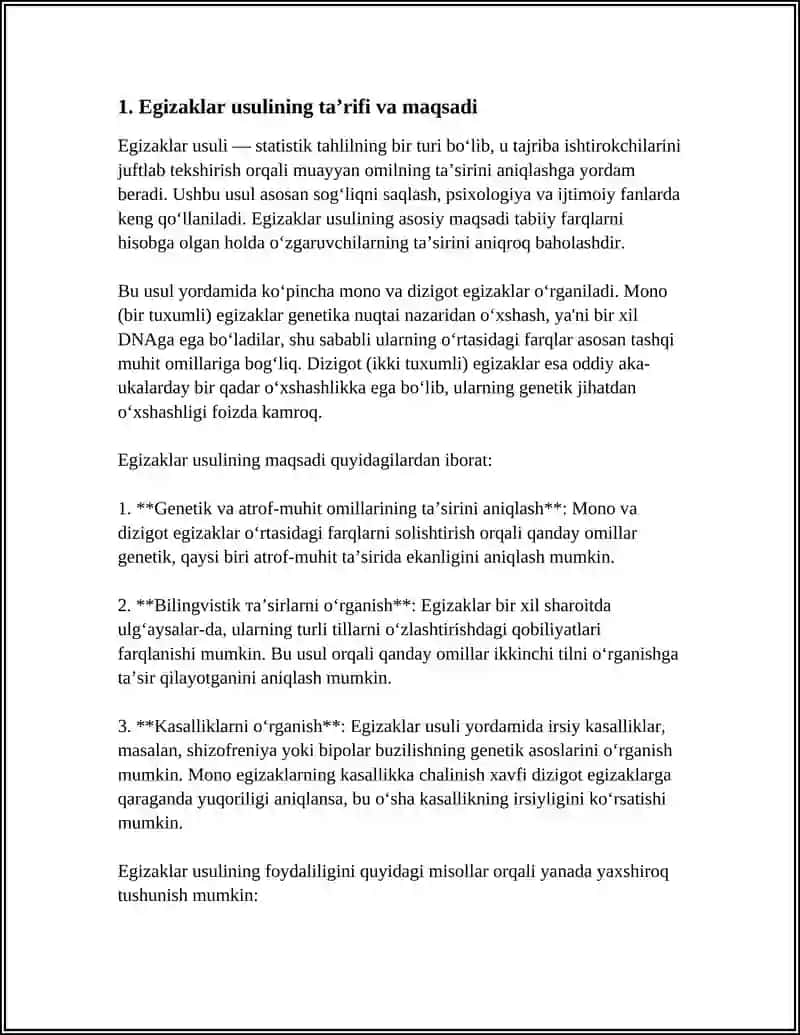 EGIZAKLAR USULINI CHUQURROQ TUSHUNTIRIB BERING MISOLLAR BILAN 4