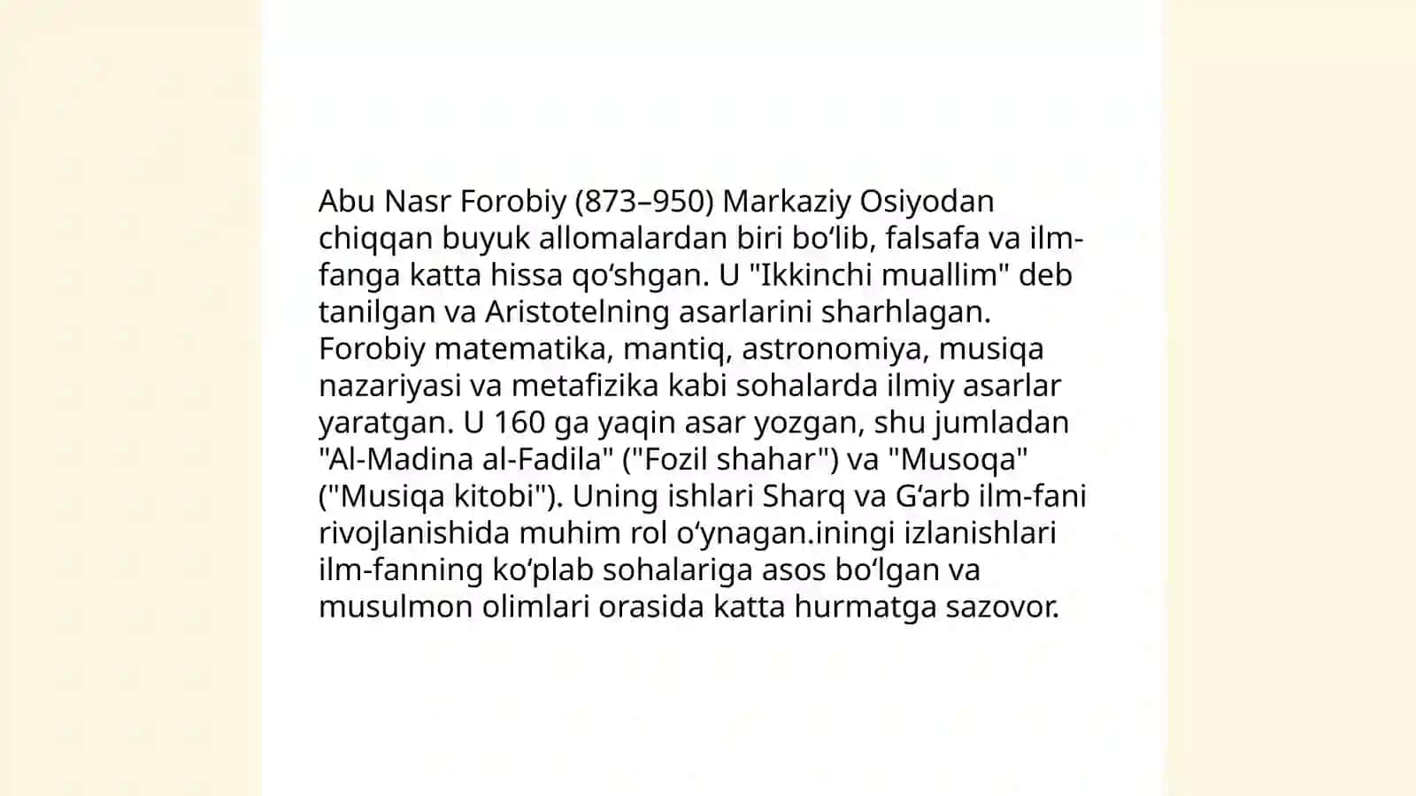 Dinshunoslik fanidan mustaqil taʼlim 4