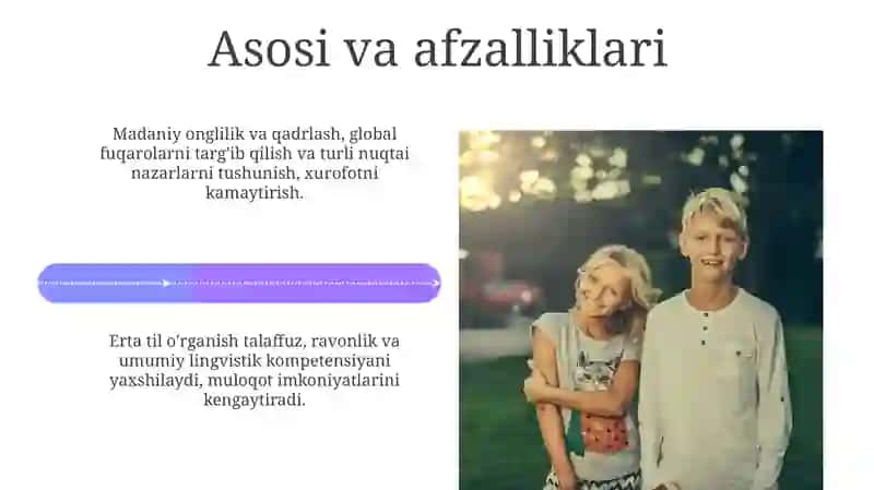 Yoshlar uchun chet tilini integratsiyalash 4