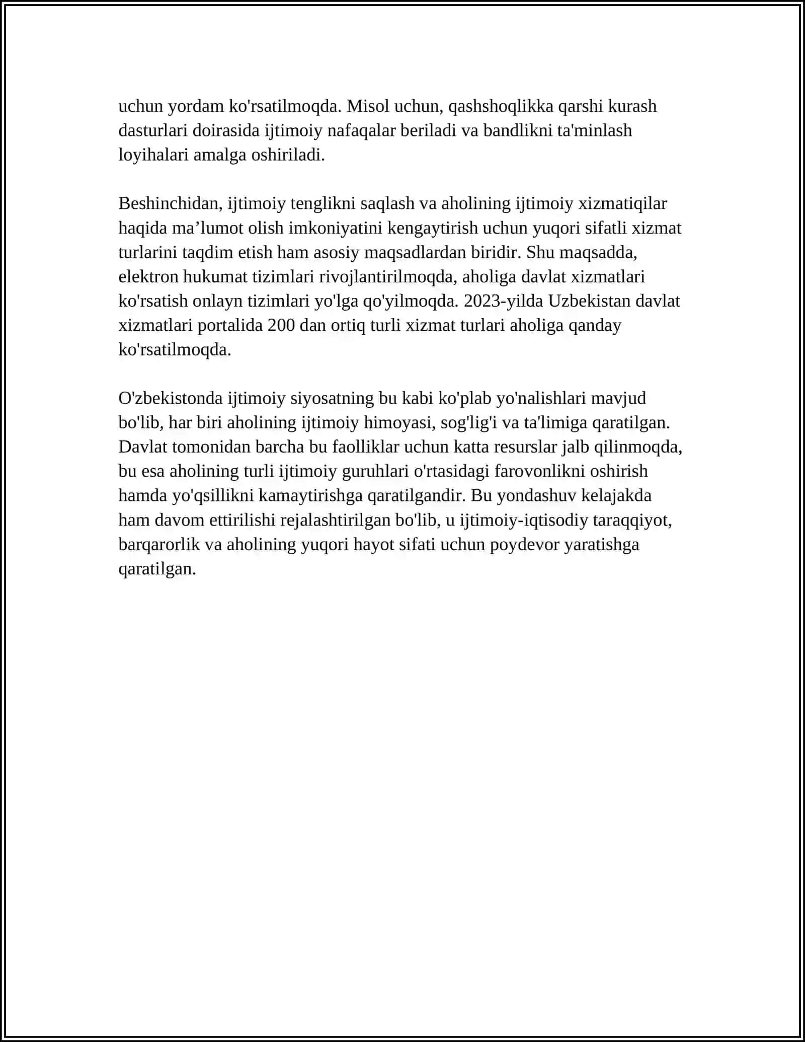O’zbekistonda Ijtimoiy Siyosatni Oziga Xos Xususiyatlari 4