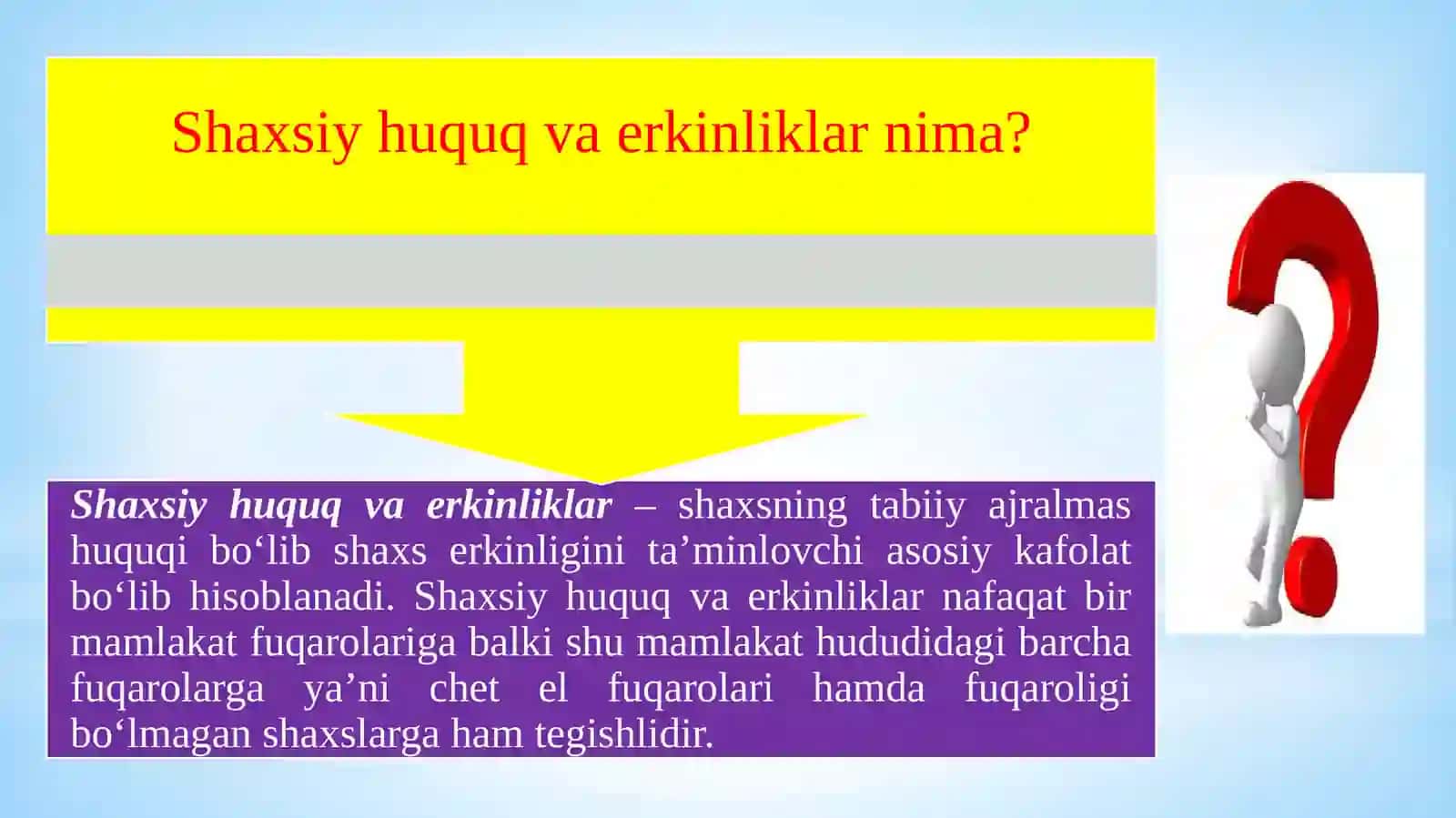 Shaxsiy huquq va erkinliklar 4