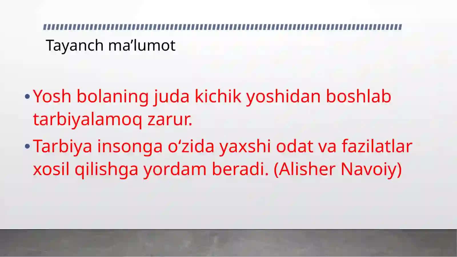 Tarbiya fanini o‘qitish metodikasi 4