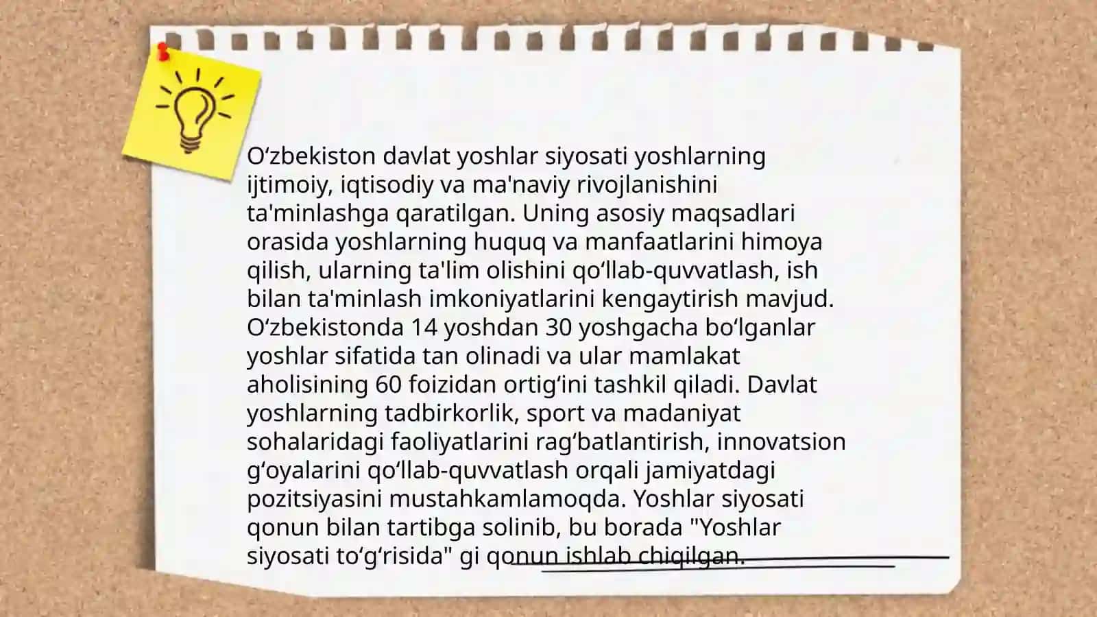 O'zbekistonda yoshlarga oid davlat siyosati va uning mazmun mohiyati 4