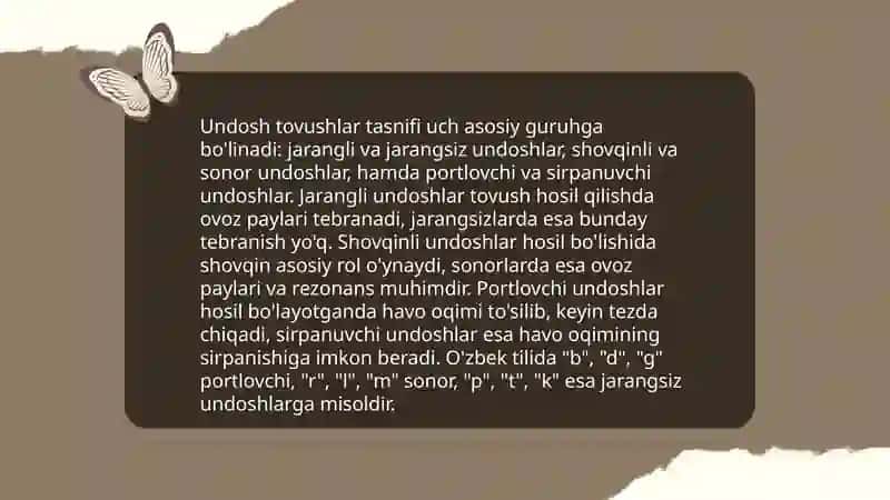 Undosh tovushlarning akkustik va artikulatsion hususiyatlari 4