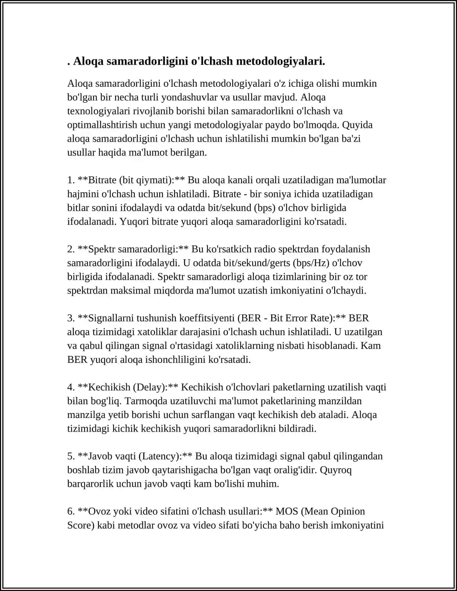 BIZNES TASHKILOTLARIDA ALOQA SAMARADORLIGINI BAHOLASHGA OID ILMIY YONDASHUVLAR 4