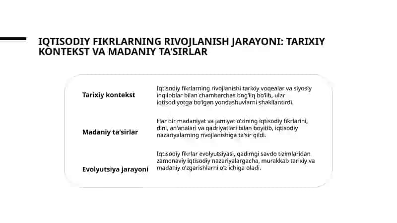 Iqtisodiy ta'limotlar tarixi fanining predmeti 4