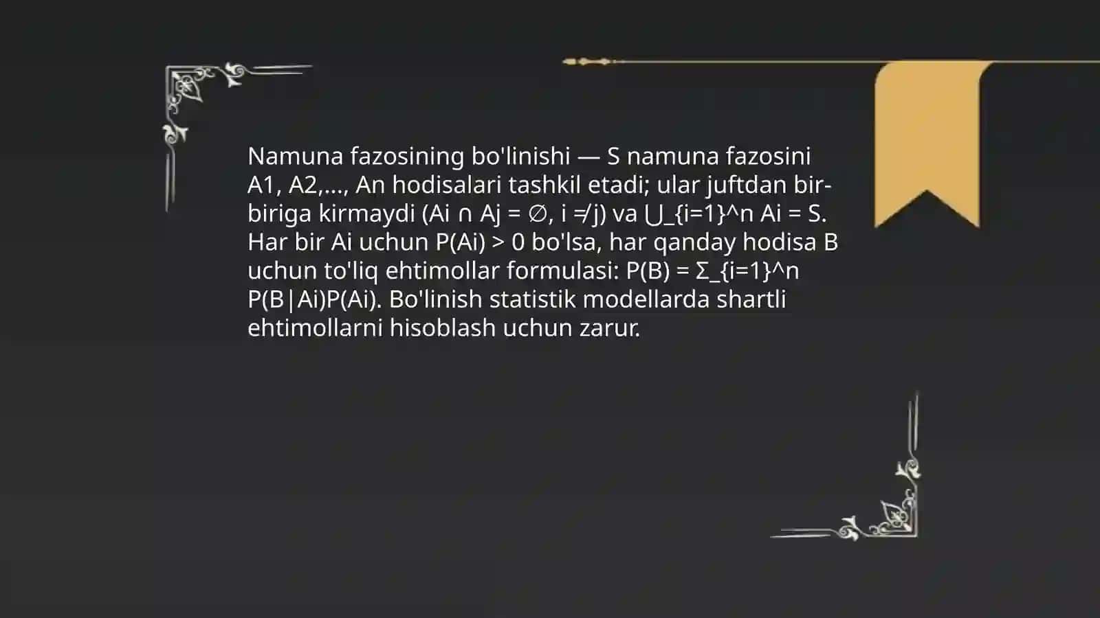 To'liq ehtimollar formulasi 4