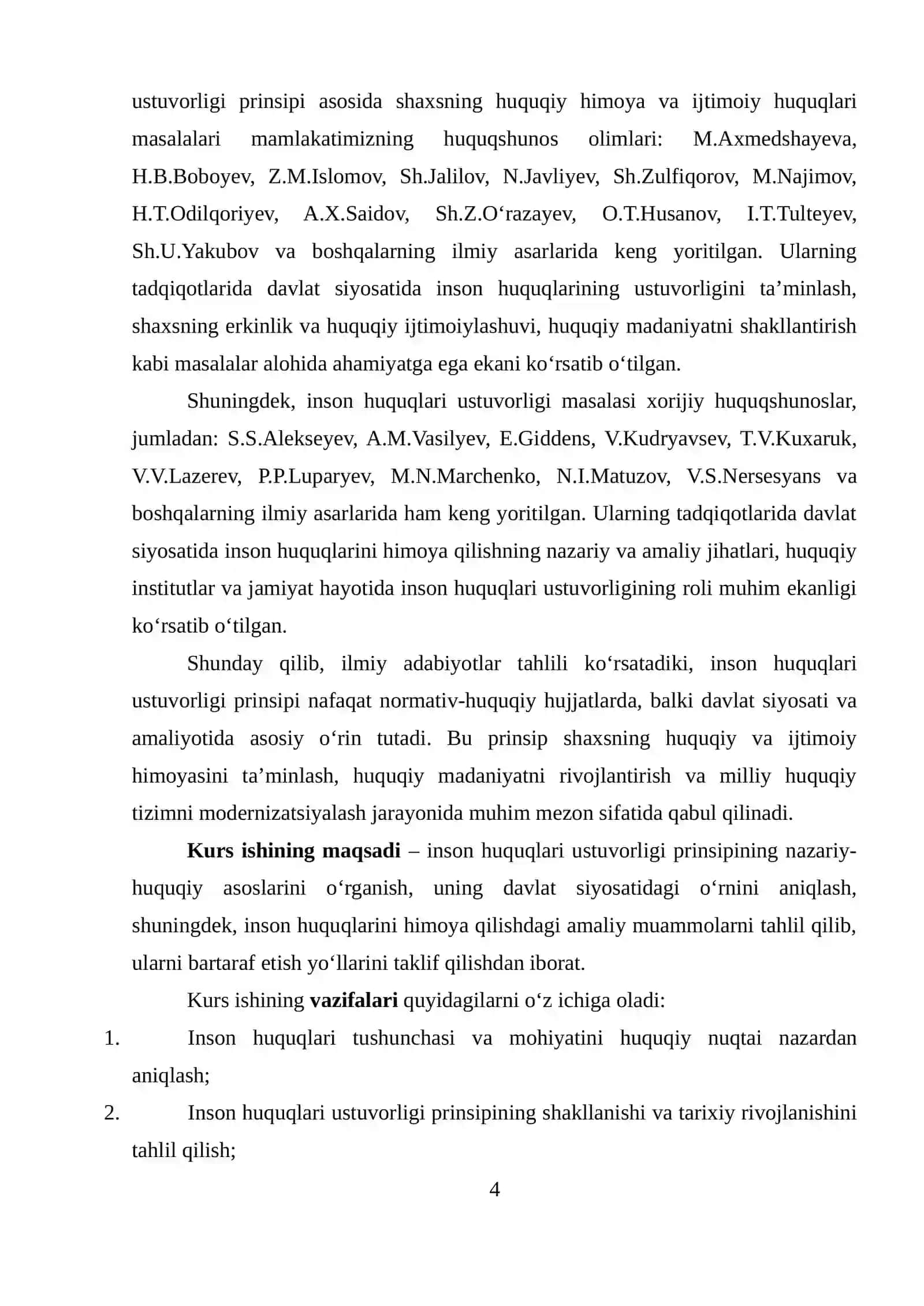 INSON HUQUQLARI USTUVORLIGI PIRINSIPI VA UNING DAVLAT SIYOSATIDAGI O’RNI 4
