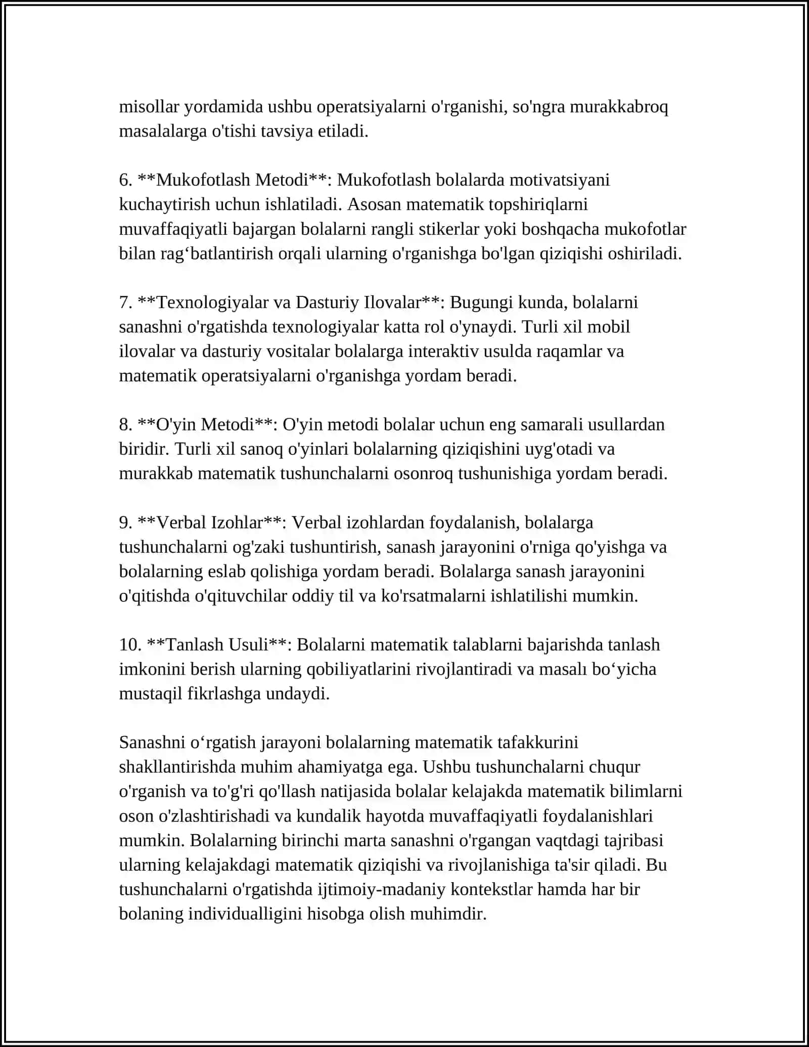 SINF MATEMATIKA DARSLARIDA NARSALARNI SANASH YORDAMIDA ODDIY ARIFMETIK MASALALAR YECHISHNI OʻRGATISH METODIKASI 4