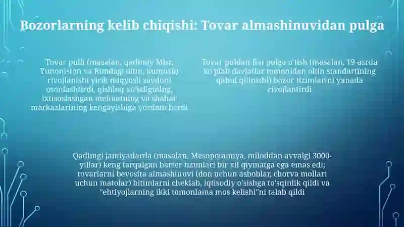 Natural Ishlab Chiqarishdan Tovar Ishlab Chiqarishga Oʻtish Va Uning Rivojlanishi 4