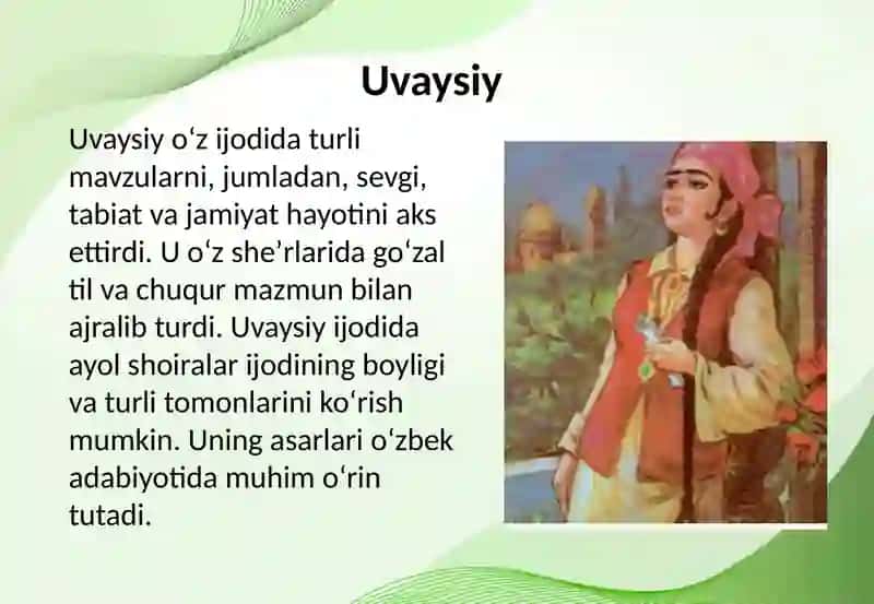 Oʻzbek adabiyotida ayol shoiralarning ijodining oʻrni 4