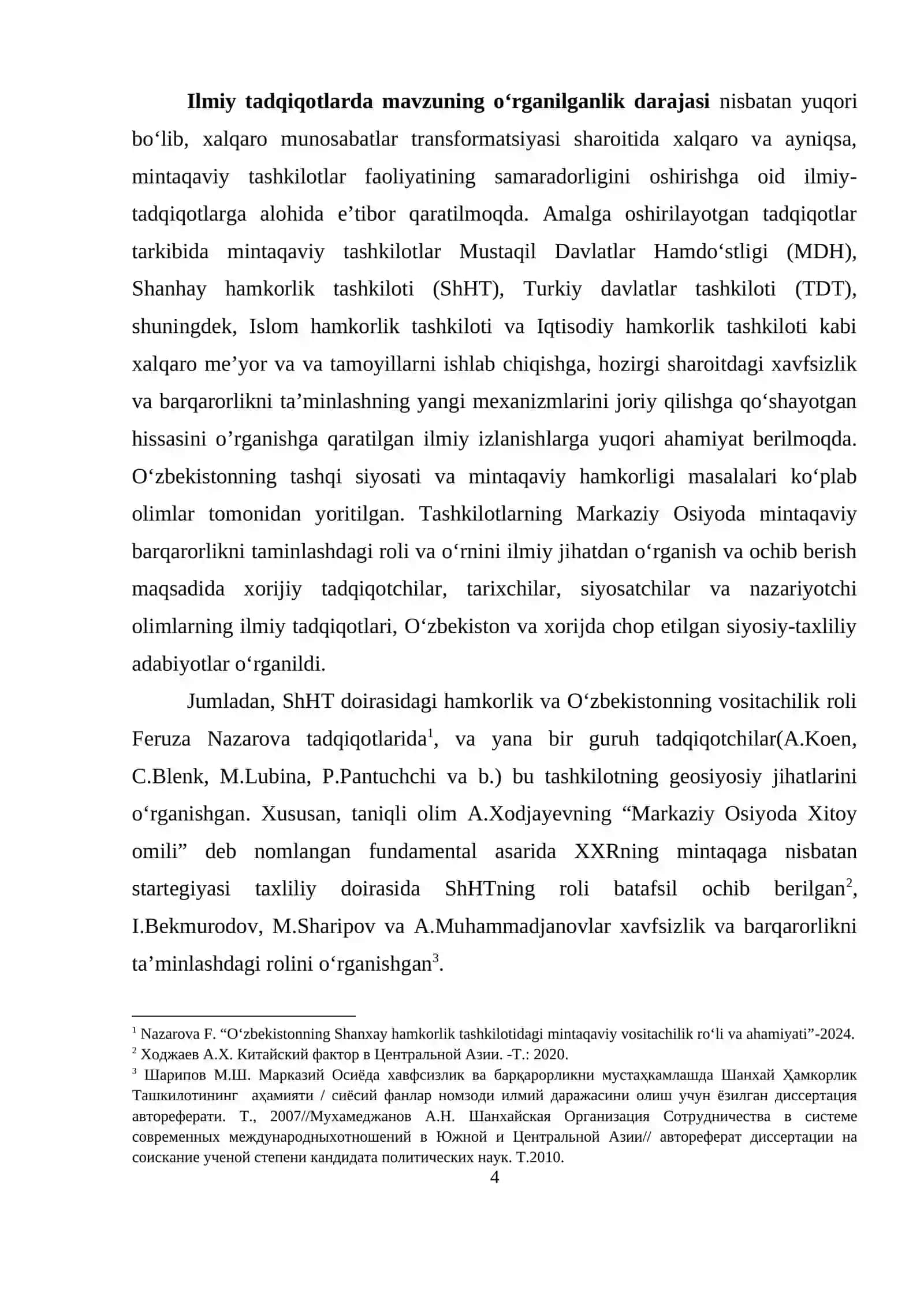 О‘ZBЕKISTONNING MINTАQАVIY TАSHKILОTLАR О‘RTАSIDА KО‘PTОMОNLАMА HАMKОRLIGI MAVZUSINI 11-SINF О‘QUVСHILАRIGА INTЕRFАОL MЕTОDLАR АSОSIDА О‘QITISH 4