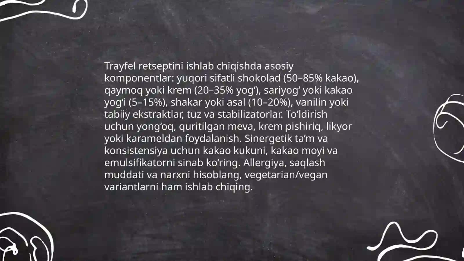 Trayfel shirinligi biznes goyasi 0 dan yillik daromadgacha 4