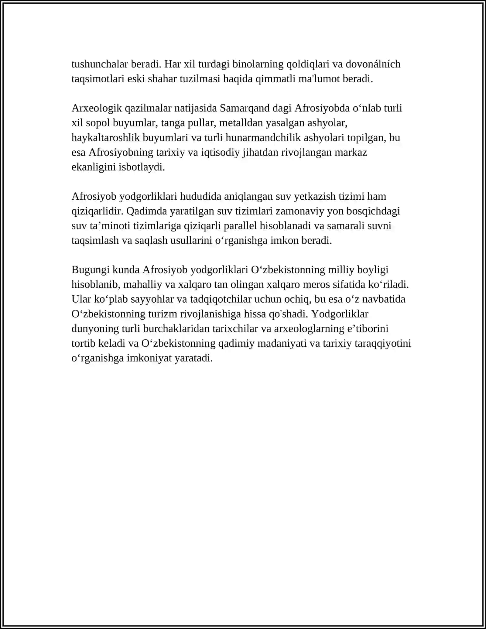 OʻZBEKISTON SHAHARLARINING TARIXIY VA MADANIY YODGORLIKLARI 4