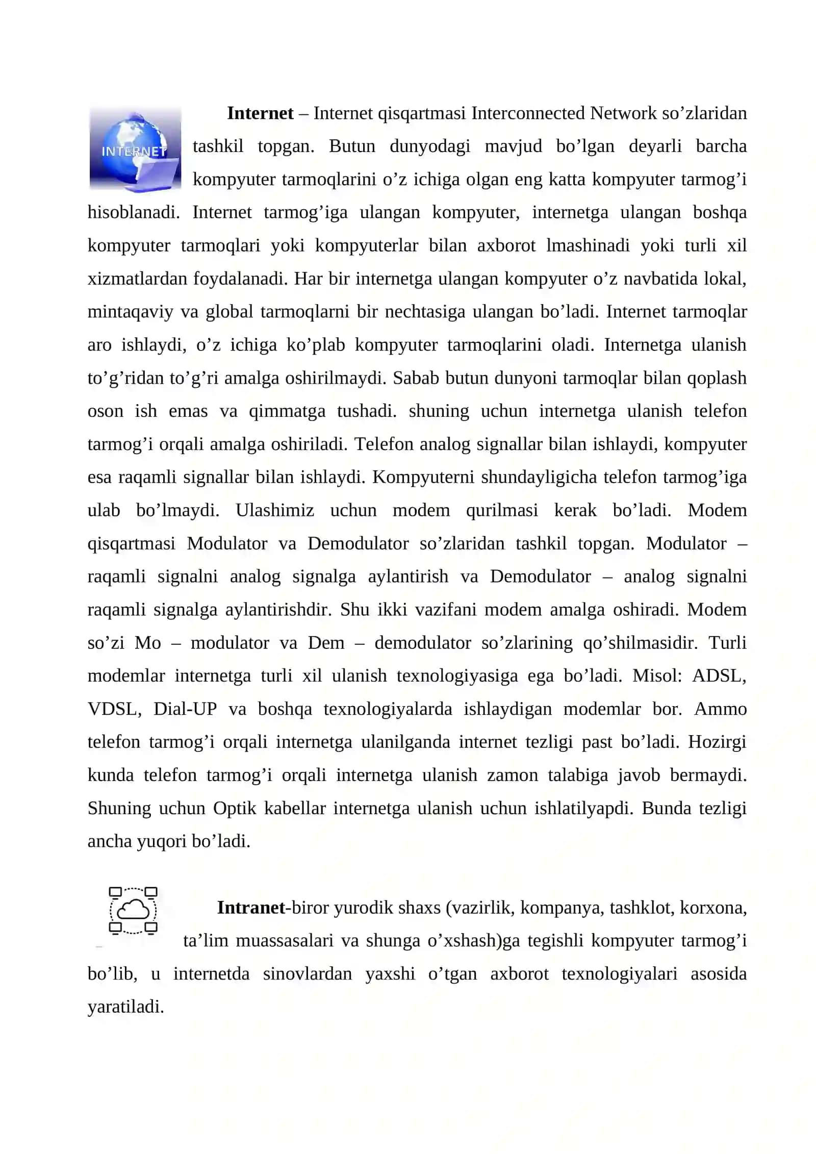 Kompyuter tarmoqlari 4