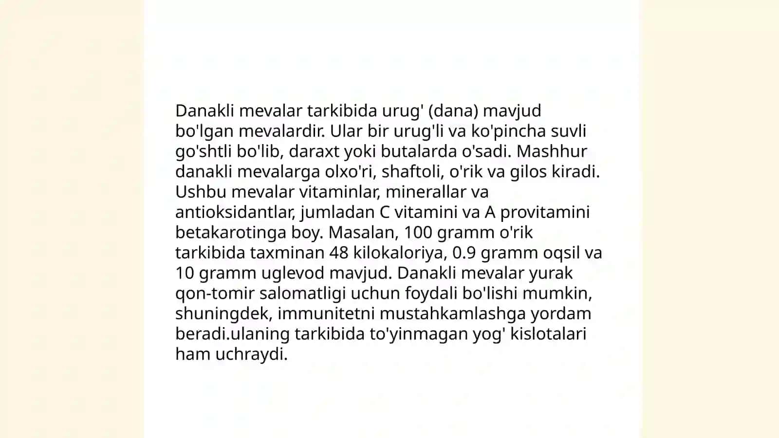 Uruģli va danakli mevalar 4