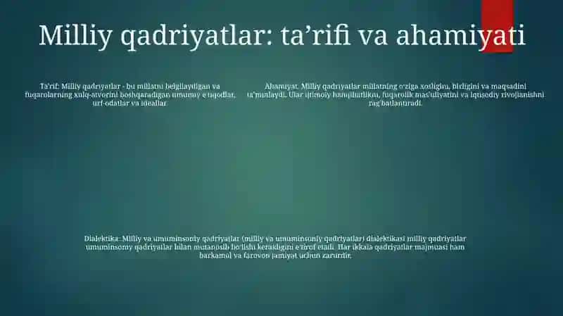 Milliy Va Umuminsoniy Qadriyatlar Dialektikasi 4