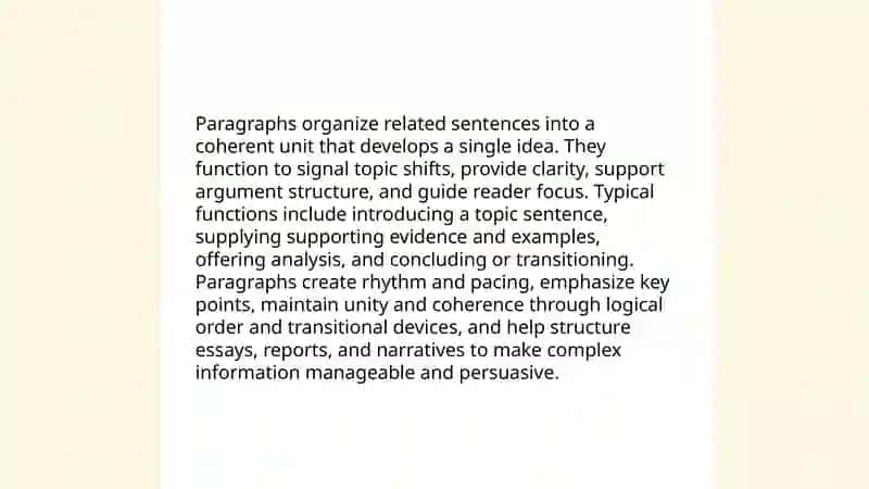 What's a paragraph? 4