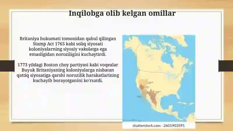 Amerika siyosiy haritasining shakillanishi 4