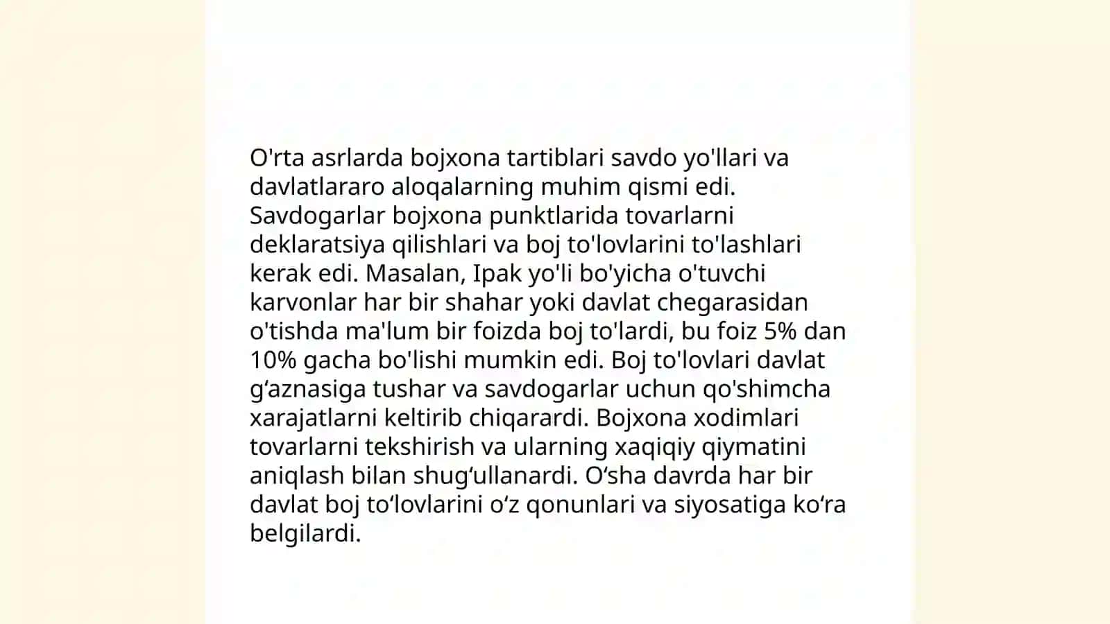 Bojxona ishini vujudga kelish tarixi va jaxon tajribasi 4