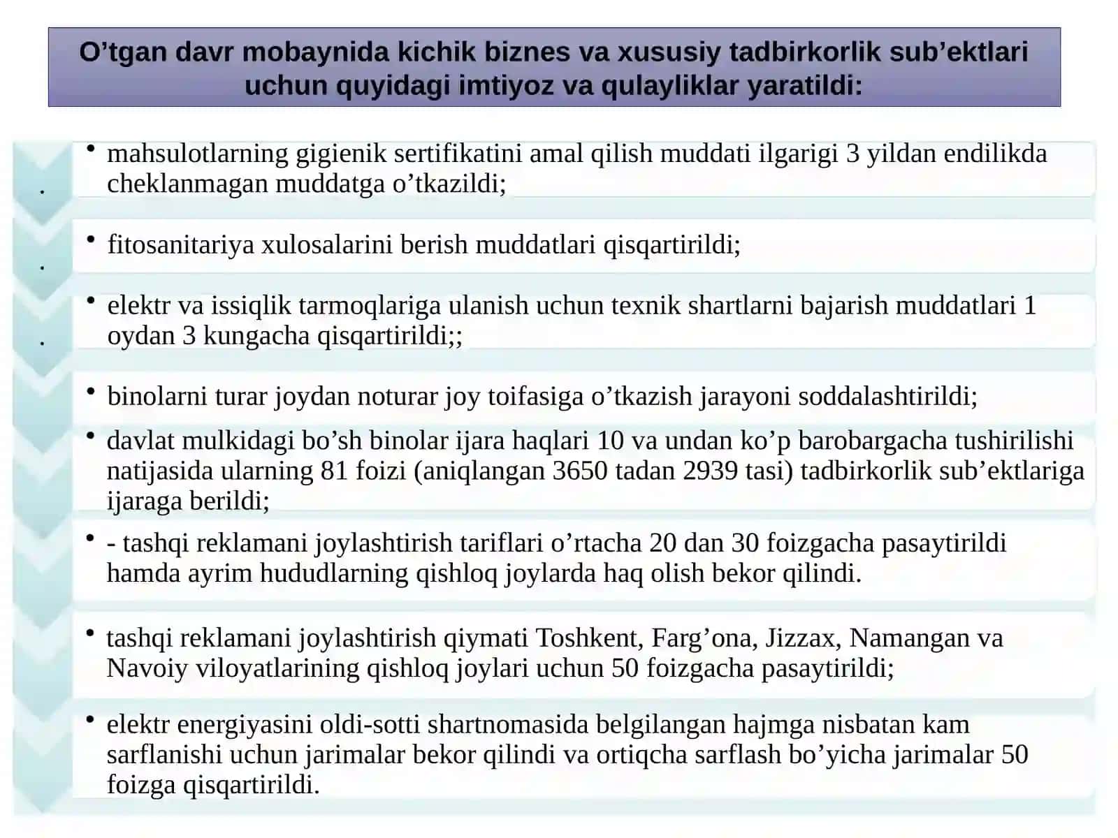 KICHIK BIZNES VA XUSUSIY TADBIRKORLIKKA XORIJIY INVESTITSIYALARNI JALB ETISH 4