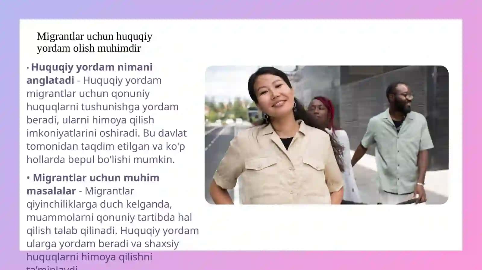 Migrantlar va ularning oila azolari huquqlari 4
