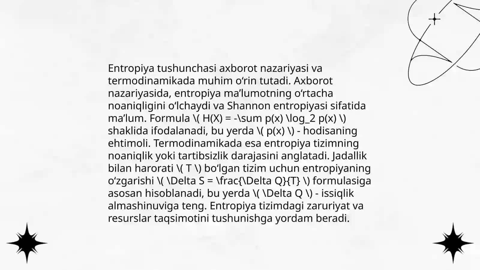 Entropiya va ma'lumot siqish 4