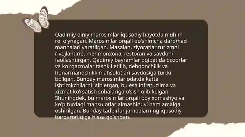 Qadimiy dinlarning iqtisodiy jihatlari 4