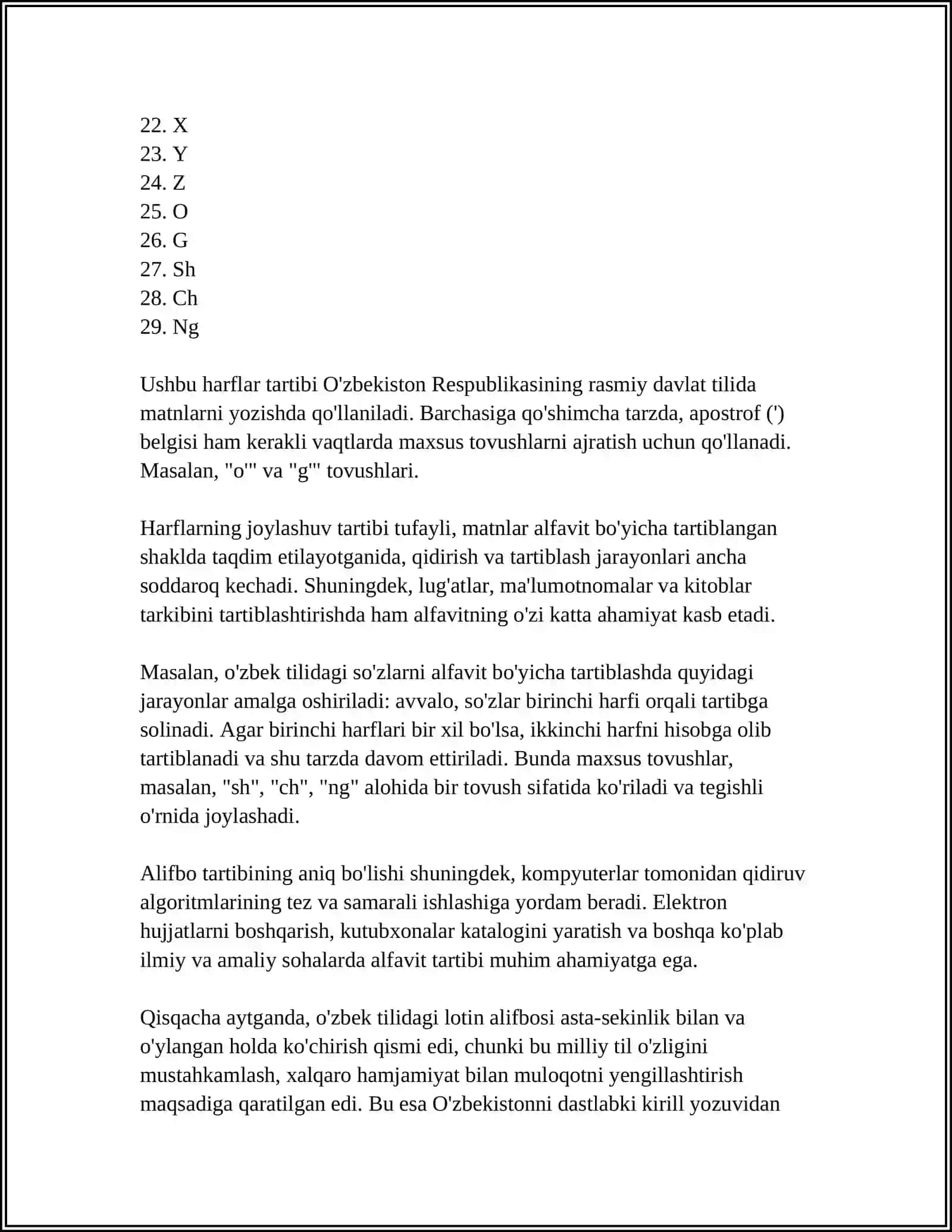 OʻZBEK TILINING ASOSIY IMLO QOIDALARI 4