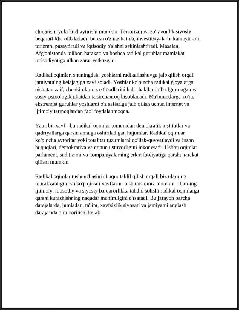 O'ZBEKISTON DAVLAT SIYOSATIDA RADIKAL OQIMLARGA QARSHI KURASHNING YO'NALISHLARI 4