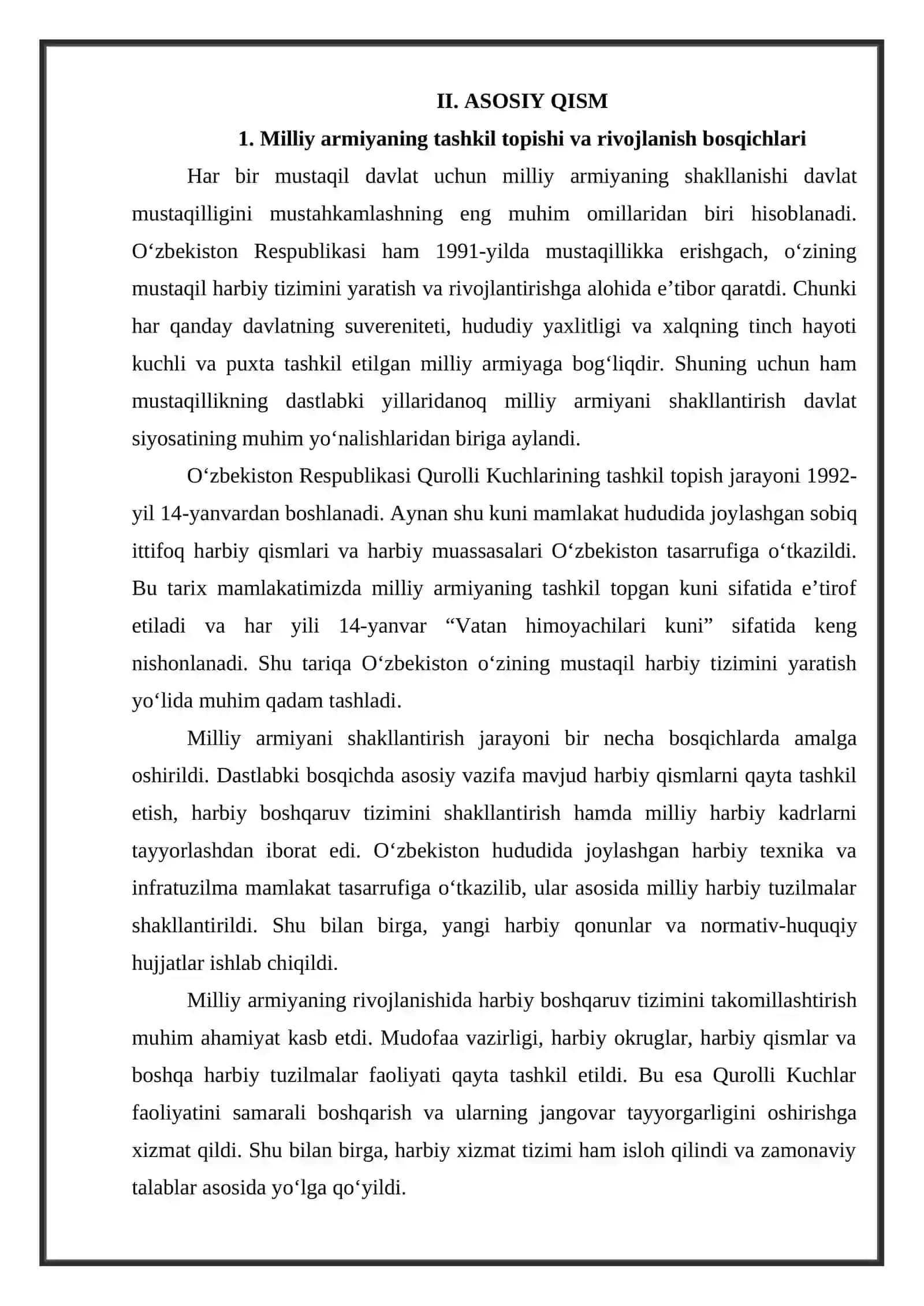 MILLIY ARMIYAMIZ – TINCH VA OSOYISHTA HAYOTIMIZ KAFOLATIDIR 4