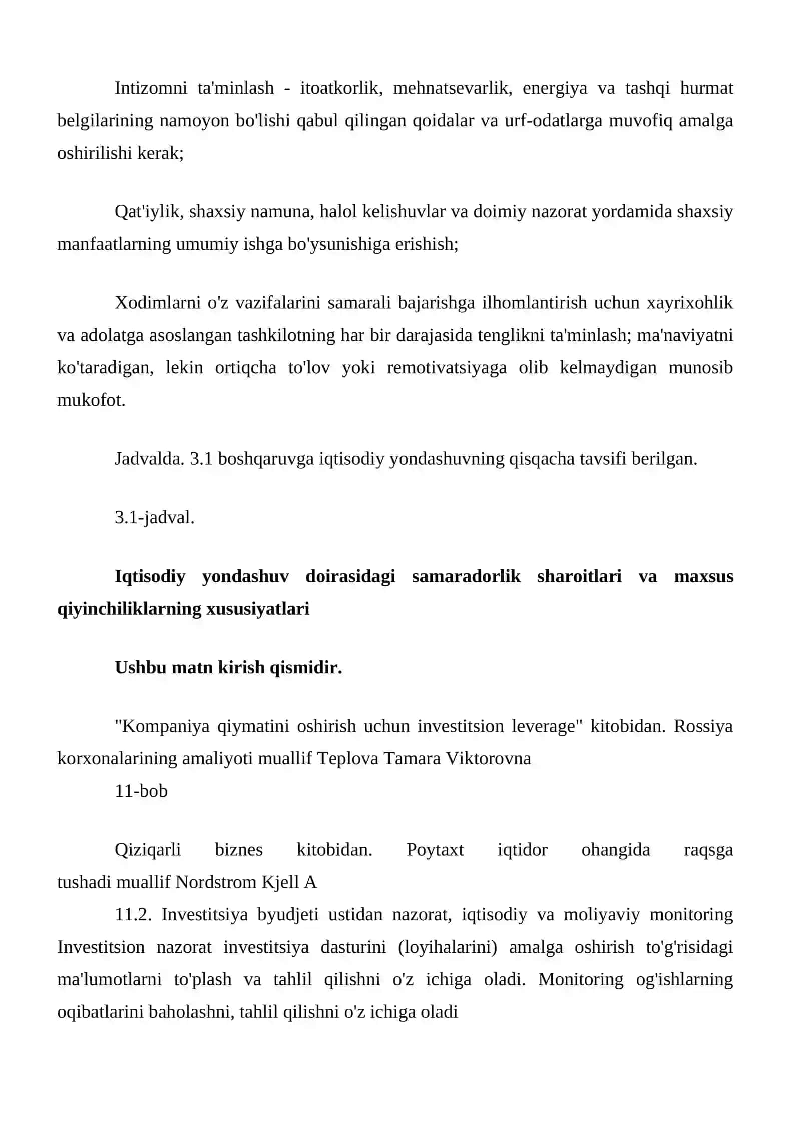 Xodimlarni yollash, o'qitish va baholash 4