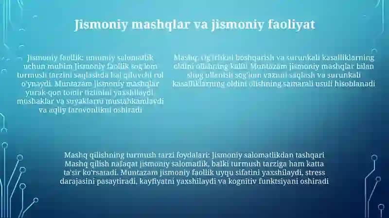Jismoniy salomatlik 4