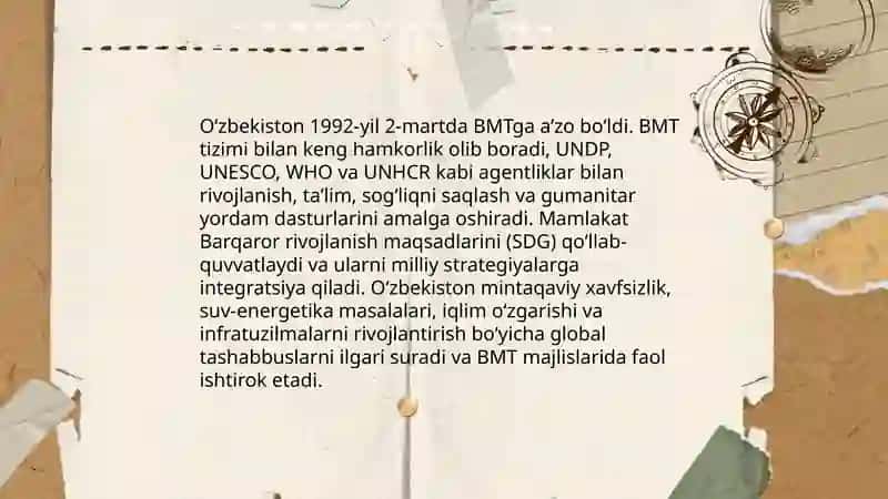 Oʻzbekiston va jahon hamjamiyati 4
