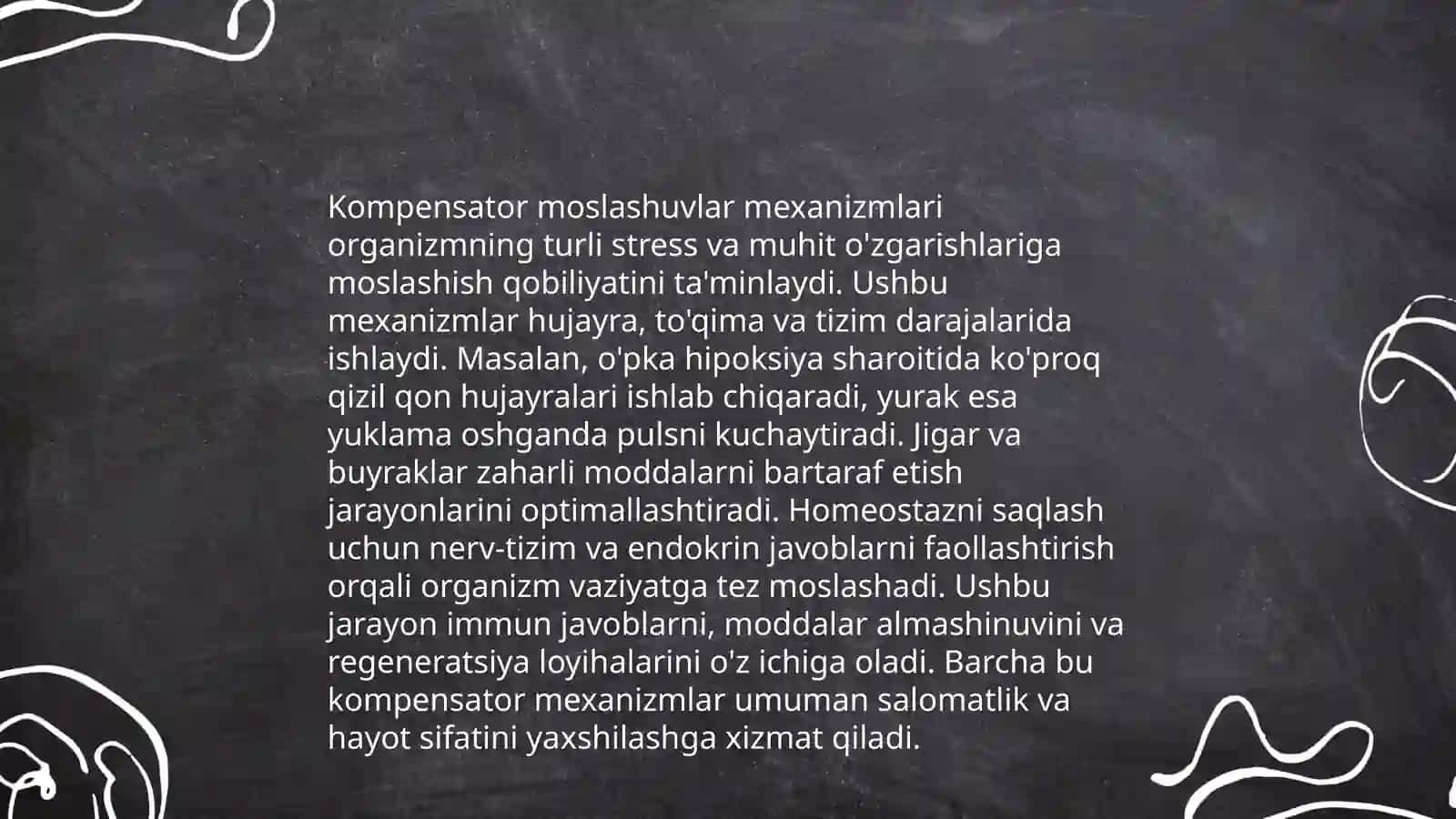 Asab tizimida kompensator moslashuvlar Asab tizimni trofik funksiyasi 4