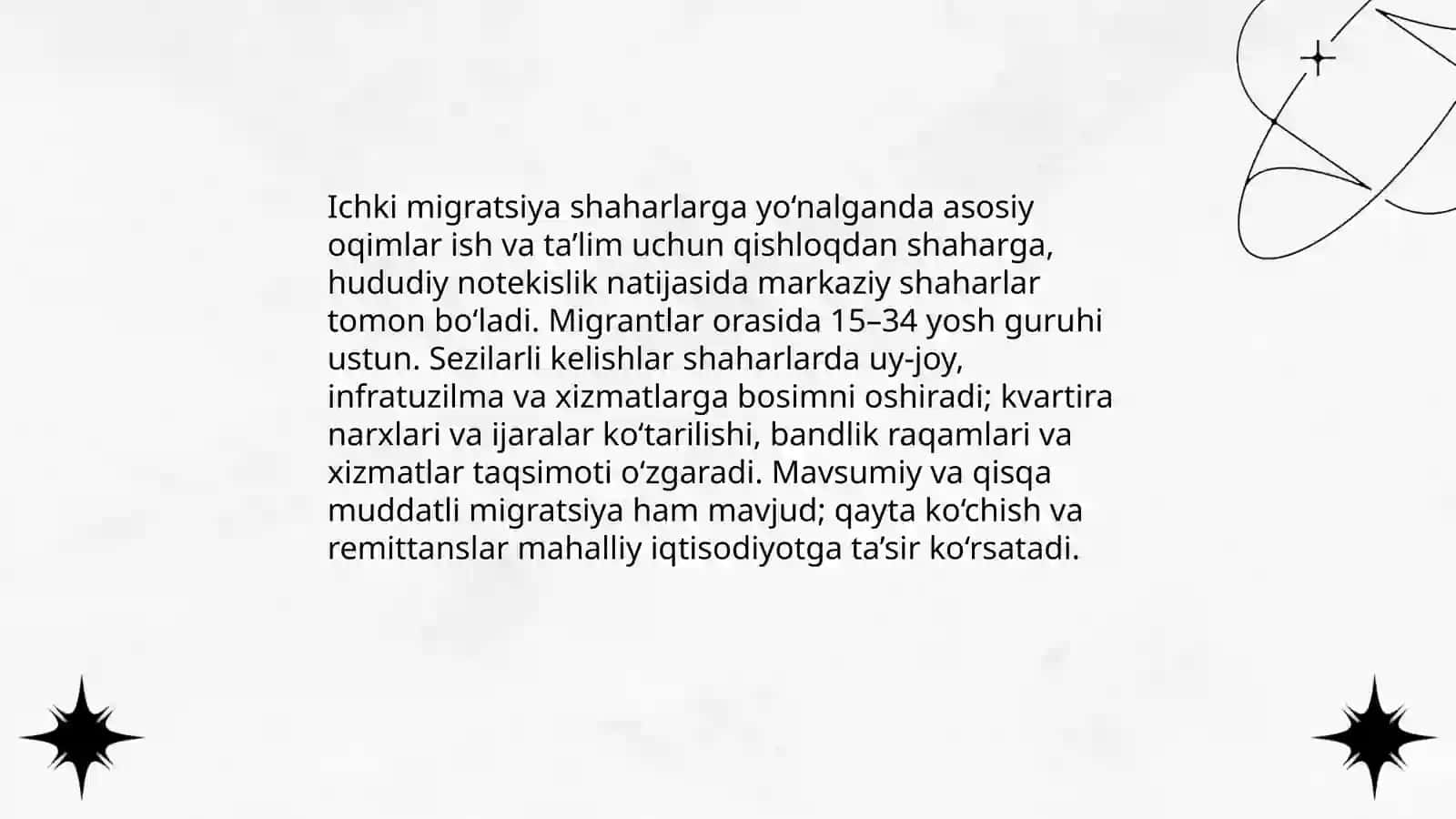 Aholining joylashuvi va uni pozitsiyasi(yirik shaharlarda aholi) 4