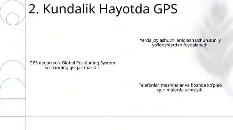 GPS tushunchasi va ularning turlari 4