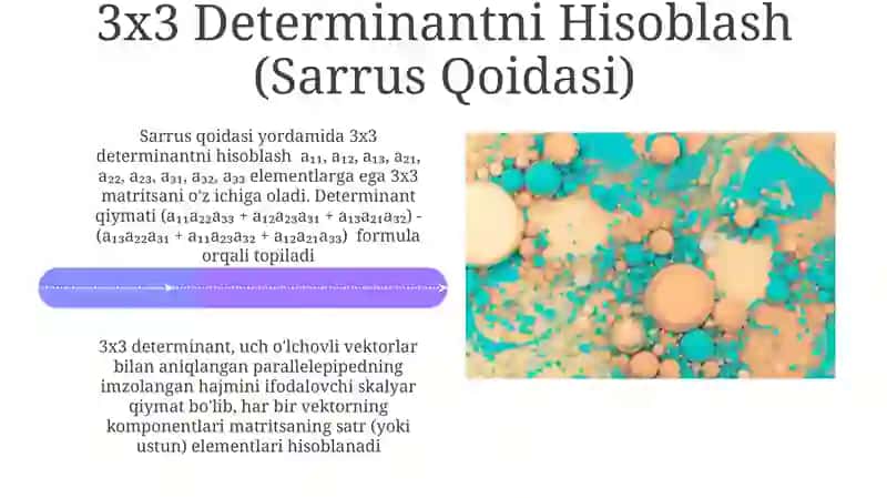 Kichik tartibli determinant 4