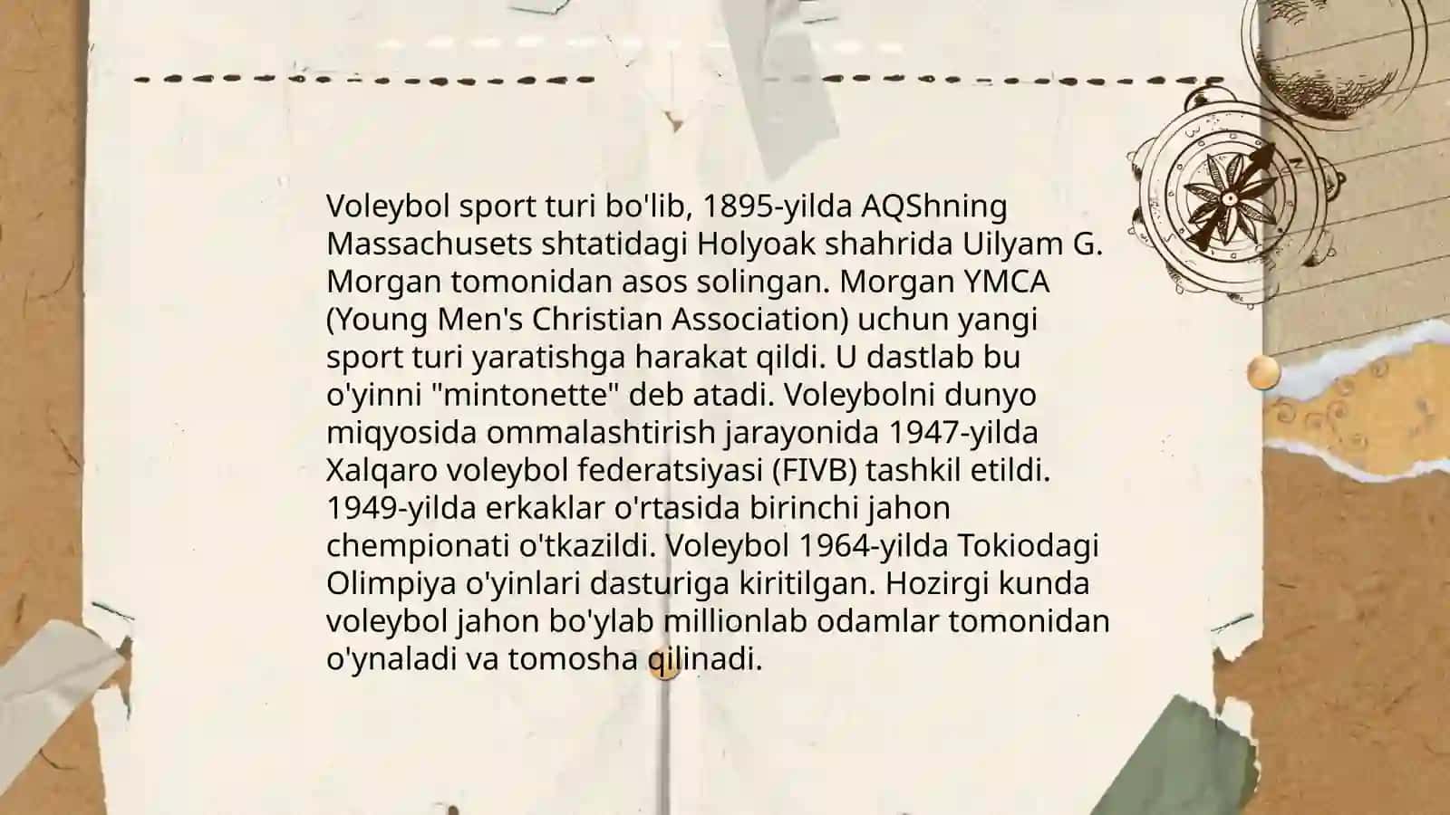 Valibol o'yini kelib chiqishi tarixi va o'yin qoidalari 4