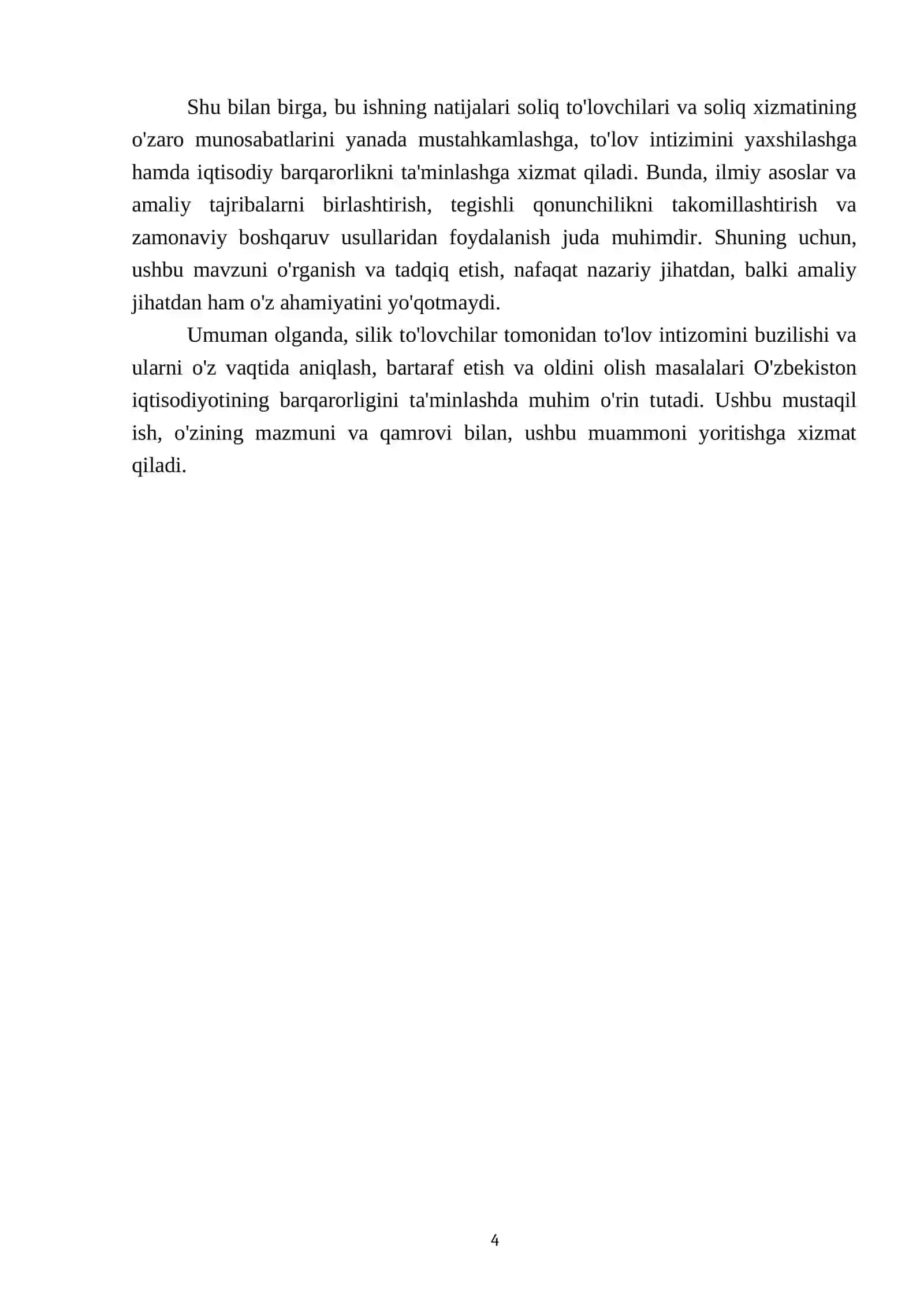 Siliq tolivchilari tomonidan tolov intizomini buzilishi va ular yuzasidan soliq xizmati organi tomonidan amalga oshirilishi lozim bolgan ishlar 4